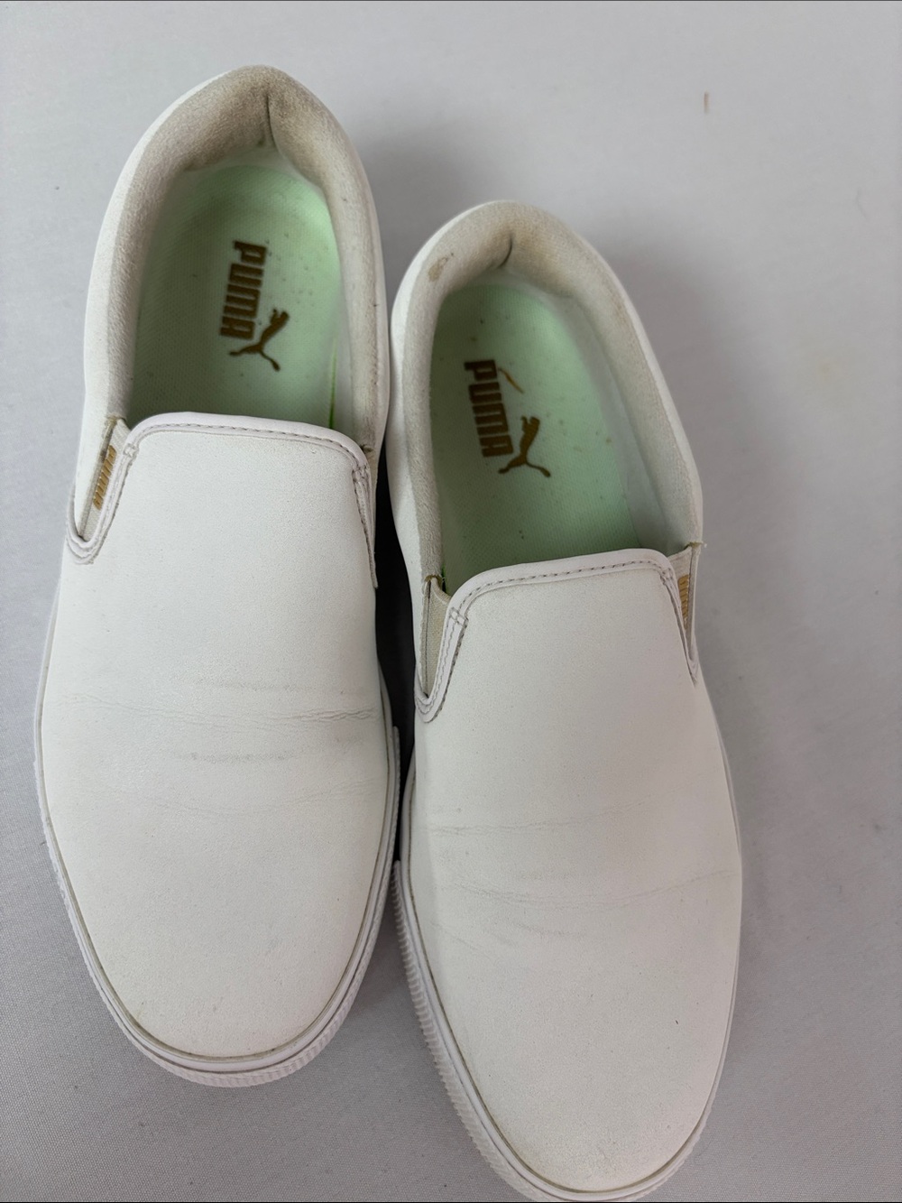 Puma Women’s White Slip-On Golf Shoes Size 8.5 Spikeless